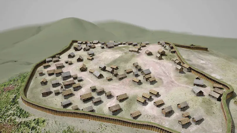 The prehistoric hilltop settlement of Schwarzenbach